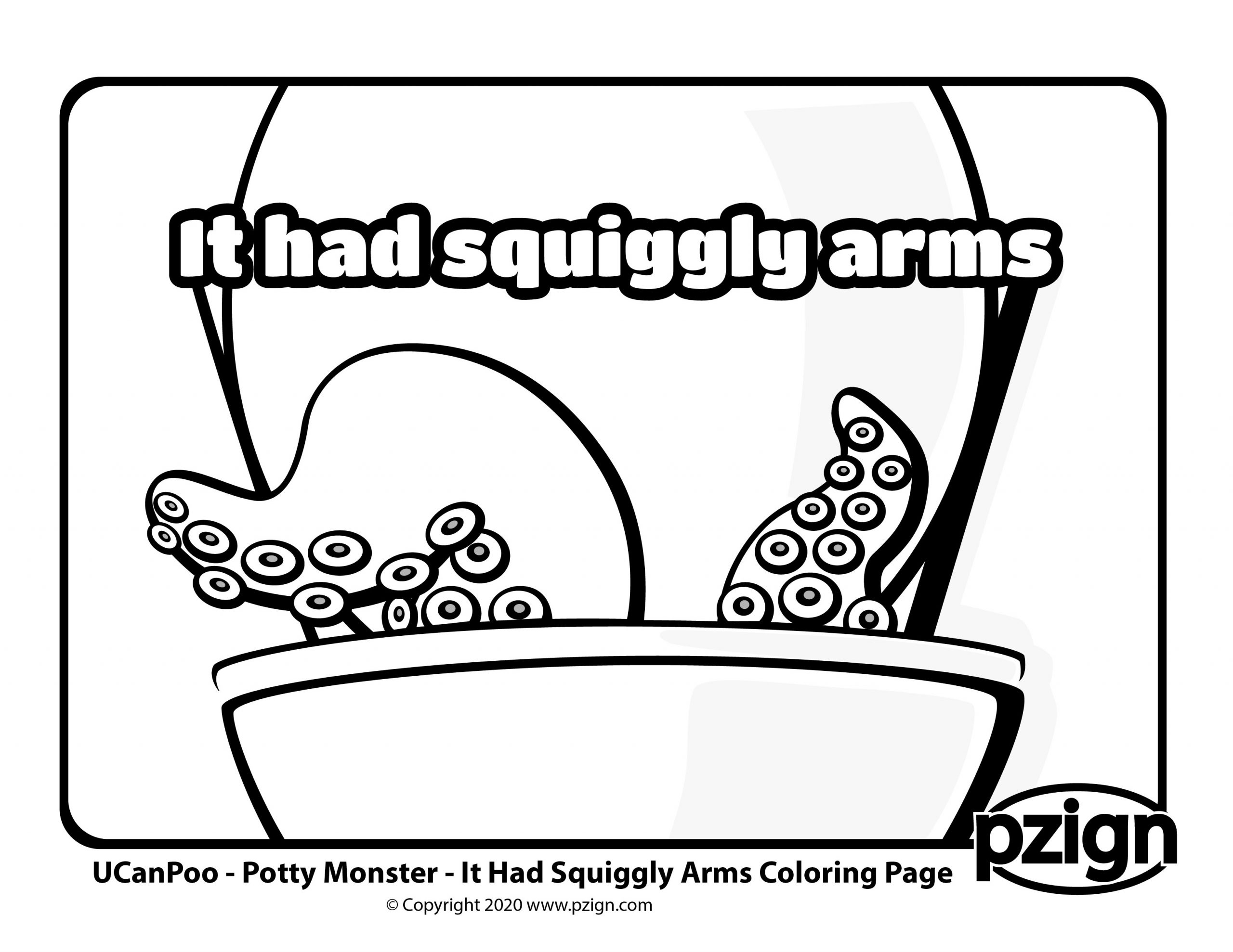 UCanPoo - Potty Monster Coloring Pages - pzign